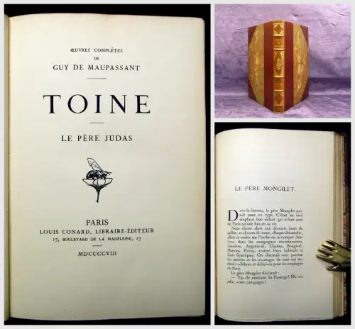 Guy de Maupassant Toine 1908 Belletristik Lyrik Literatur Lyrika mb