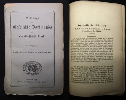 Beiträge zur Geschichte Dortmunds und der Graffschaft Mark Bd.1, 1875 Geschichte