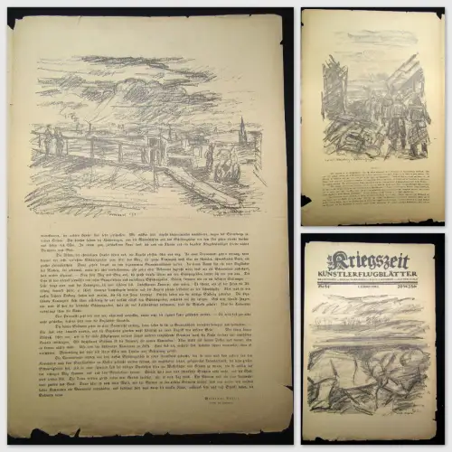 Cassirer Kriegszeit Künstlerflugblätter Nr.55, 15.Oktober 1915 August Gaul