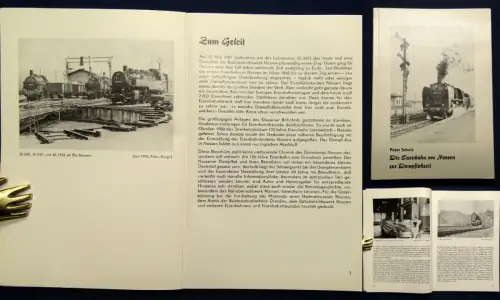 Schulz Or. Broschur Die Eisenbahn um Nossen zur Dampflokzeit 1984 Wissen js