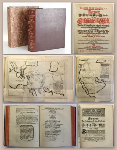 Shuckford Harmonie der Heiligen Profan-Scribenten Geschichten der Welt 1731 1+2