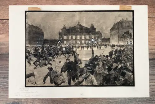 Gerlach, Otto(1862-1908) Feder-Tusche-Pinsel weißgehöht 24x34 auf Pappe