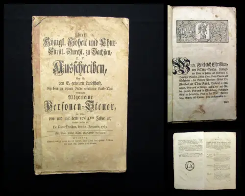Ihrer Königl. Hoheit und Khur Fürstl.Durchl.zu Sachsen Ausschreiben 1763