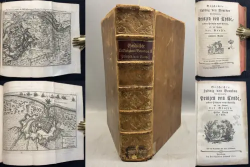 Desormeaux Geschichte Ludwig von Bourbon des Zweyten Band 1+2 (von 4) 1783