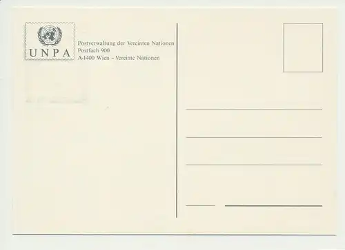174. Weiße Karte - Sozialgipfel 1995 - Hundertwasser - Vereinte Nationen 18.4.97