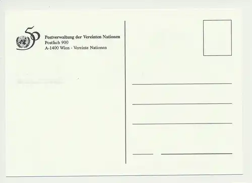 Weiße Karte Nr. 5 / 1995 - Sozialgipfel 1995 - Hundertwasser - Vereinte Nationen