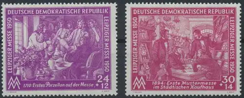 1950 - DDR - Mi Nr. 248-249 - Leipziger Frühjahrsmesse - Satz - Postfrisch **