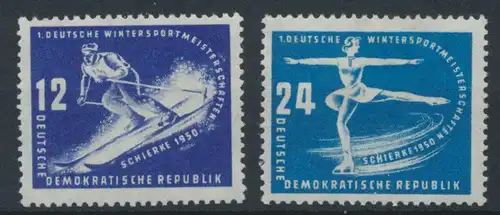 1950 - DDR - Mi Nr. 246-247 - Wintersportmeisterschaften Schierke - Satz **