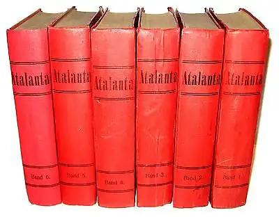 ROBERT KRAFT Atalanta   6 Bände   Gebundene Ausgaben ca. von 1920  Bücher BS14