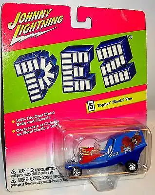 JOHNNY LIGHTNING Pez - Topper Movin' Van Spielzeugauto 7,5 cm OVP /K11