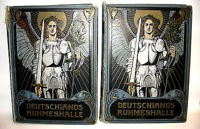 DEUTSCHLANDS RUHMESHALLE 2 Bände Gebunden Paul Rittel Historischer Verlag (WR2)