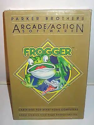 ATARI 400, 800, 1200XL - FROGGER Spiel ~ Original Eingeschweißt (K28)