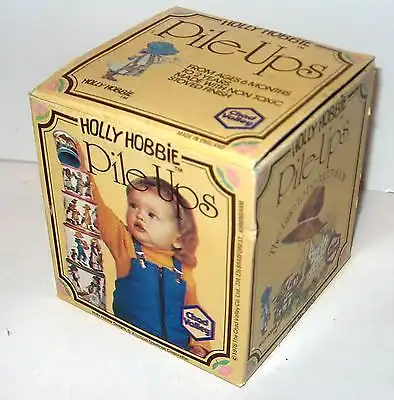 Valley HOLLY HOBBIE Pile-Ups Tin Stacking Toy Blechspielzeug Sarah Kay  1976 K28