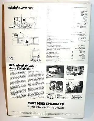 SCHÖRLING 5067 BKF Kehrfahrzeug Modellauto ca.7cm - mit OVP (K46)