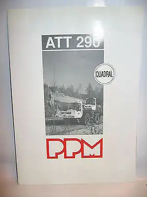 PPM Kran ATT 290 Quadral Infoheft / Infoblatt Baufahrzeug (WR3)