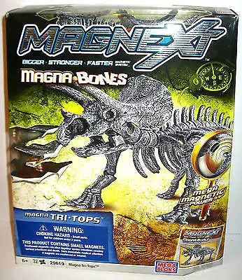 MAGNEXT Tri Tops Magna Bones Dinosaurier Figur mit Magneten MEGA BLOKS Neu *K13
