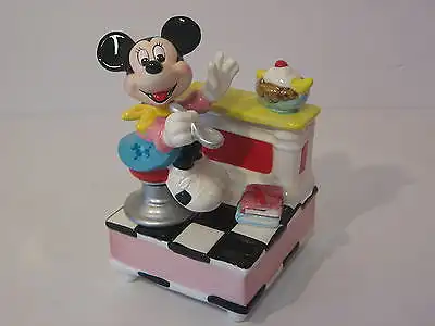 Disney Music Box SCHMID Porzellan  Minnie Maus  Mouse Spieluhr Figur NEU (K30)