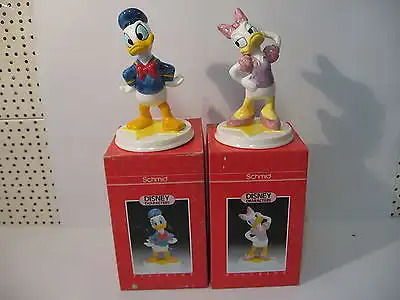 Donald Duck und  Daisy Disney Schmid Porzelan  Keramik Figur OVP ca. 17cm (K4)