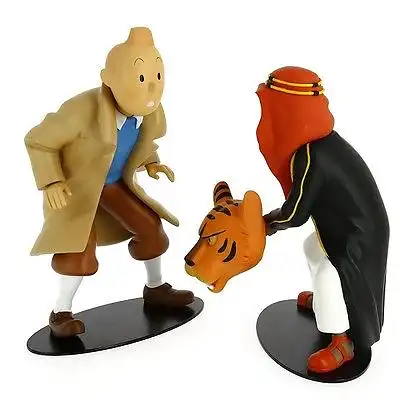TIM & STRUPPI Tintin et Abdallah face à face Figur MOULINSART Limitiert NEU (L)*