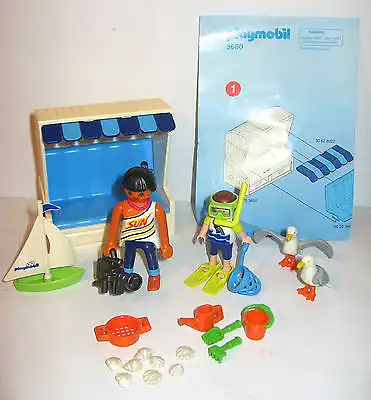 PLAYMOBIL 3660 Strandkorb Set (mit Figuren etc. / Komplett) mit OVP (K40)