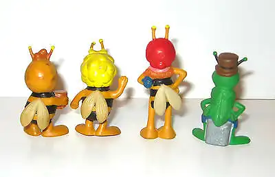 BIENE MAJA 4 Gummifiguren Figuren KOMPLETT (70er) HEIMO - A  (K41)