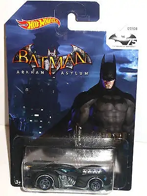 BATMAN 75 Years of Batman - Arkham Asylum BATMOBILE Auto HOT WHEELS Neu (L)