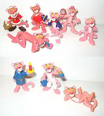 PAULCHEN PANTHER Pink - 9 Gummifiguren Figuren BULLY 1983 - #03 (K37)