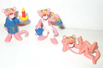 PAULCHEN PANTHER Pink - 9 Gummifiguren Figuren BULLY 1983 - #03 (K37)