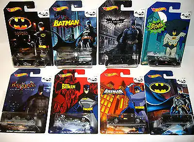 BATMAN 75 Years of Batman - 8er Set Spielzeugautos Auto HOT WHEELS Neu (K55)