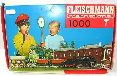 FLEISCHMANN International 1000 Modelleisenbahn Set Uhrwerksantrieb H0 (K39)
