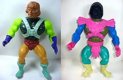 MASTERS OF THE UNIVERSE Große He-Man + Skeletor Actionfigur Prototyp MATTEL (L)