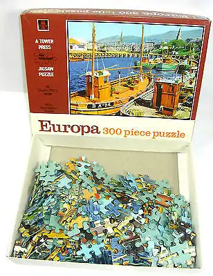 TOWER PRESS Girvan Harbour Scotland Schottland EUROPA Puzzle 300 Teile #B (B3)