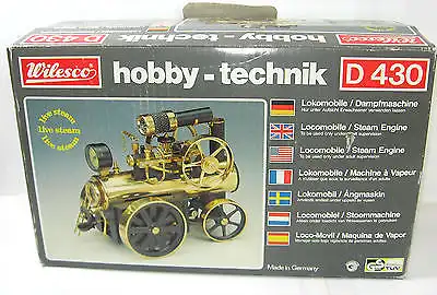 WILESCO Hobby Technik - D430 Lokomotive / Dampfmaschine - mit OVP (WR6)