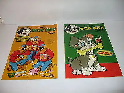 8   Micky Maus Heft  Nr. 3 - 10  1977 mit Beilagen Western Z : 1-2  (WR Z)