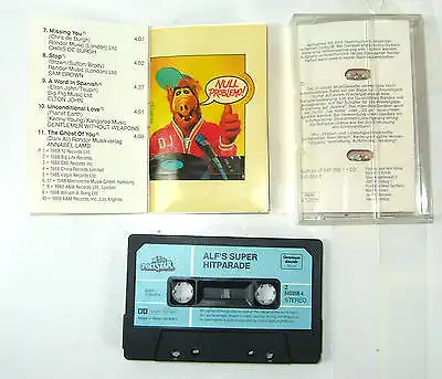 ALF 's SUPER HITPARADE Kassette MC Hörspiel + original ALF Sticker POLYSTAR *K13