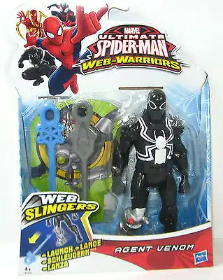 ULTIMATE SPIDER-MAN Web Warriors - Agent Venom Actionfigur HASBRO ca.14cm Neu *L