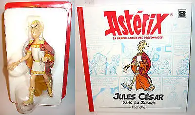 ASTERIX & OBELIX Caesar Figur + Charakter Buch HACHETTE ca.19cm NEU (L)