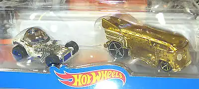 STAR WARS R2-D2 & C-3PO Autos Spielzeugautos HOT WHEELS Neu (L)