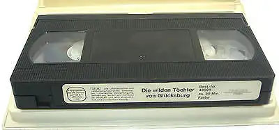 DIE WILDEN TÖCHTER VON GLÜCKSBURG Film VHS Kassette - A. Rau , I. Steeger (WR7)