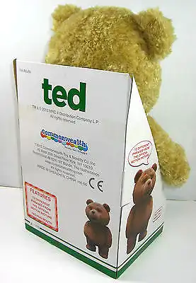 TED Moving Mouth Stofftier mit Sound COMMONWEALTH ca.38cm Neu (L)
