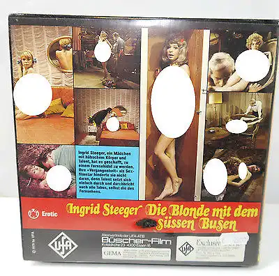 DIE BLONDE MIT DEM SÜSSEN BUSEN Super 8 Tonfilm Color Ingrid Steeger UFA (WRZ)