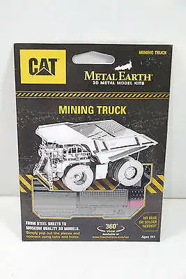 METAL EARTH MMS424 CAT Mining Truck 3D Metall Modellbausatz NEU (K12)