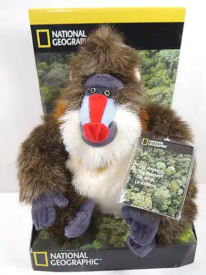 NATIONAL GEOGRAPHIC Die Affen  Mandrill Affe Stofftier AUGUSTA DU BAY (WR6)