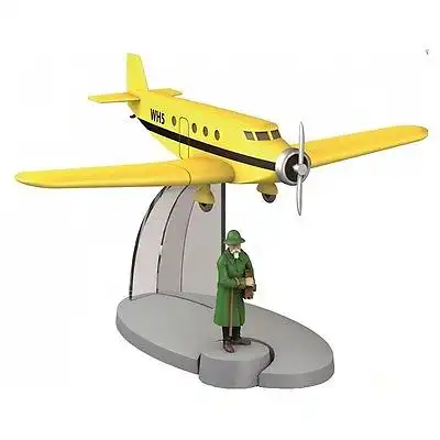 TIM & STRUPPI Flugzeug Basil Bazaroff Figur Tintin Moulinsart Flugzeugmodell (L*