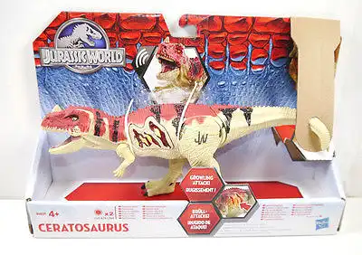 JURASSIC WORLD Ceratosaurus Actionfigur mit Licht & Sound HASBRO ca.24cm Neu (L)