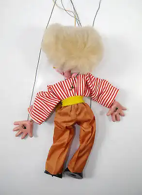 THE BOY Marionette PELHAM PUPPET Made in England 70er ca.23cm (K49a)