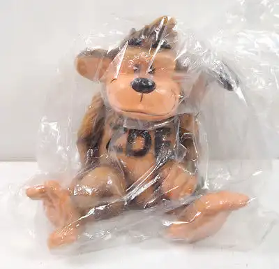 ZDF Affe Werbefigur Spardose Sparschwein Figur mit Schlüssel ca.14 cm (K1)