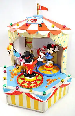 DISNEY CHARACTERS Music Box - Mickey's Circus Zirkus Spieluhr Figur SCHMID (F30)