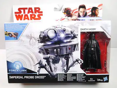 STAR WARS Force Link - Imperial Probe Droid & Darth Vader Actionfigur HASBRO (L)