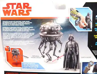STAR WARS Force Link - Imperial Probe Droid & Darth Vader Actionfigur HASBRO (L)